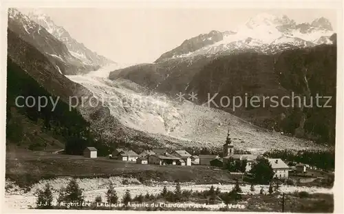 AK / Ansichtskarte Argentiere_74_Haute Savoie Panorama Glacier Aiguille du Chardonnet et Aiguille Verte 