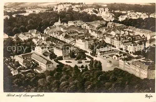 AK / Ansichtskarte  Franzensbad_Boehmen_Frantiskovy_Lazne_CZ Stadtpanorama Kurort aus der Vogelperspektive 