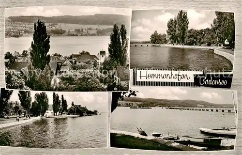 AK / Ansichtskarte  Hemmenhofen Panorama Blick ueber den Bodensee Uferpromenade Hemmenhofen