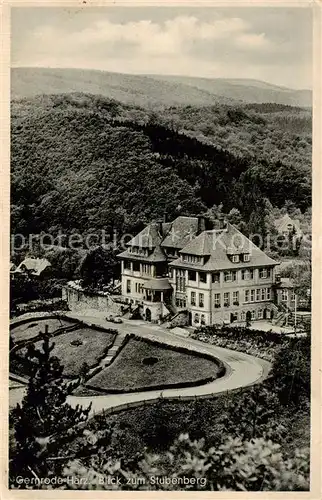 AK / Ansichtskarte 73820715 Gernrode_Harz Panorama Blick zum Stubenberg Gernrode Harz