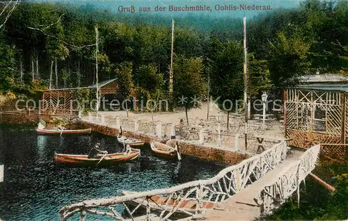 AK / Ansichtskarte  Gohlis_Niederau Buschmuehle 