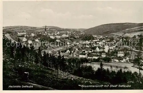 AK / Ansichtskarte  Gottleuba-Berggiesshuebel_Bad Gesamtansicht mit Heilstaette Gottleuba-Berggiesshuebel