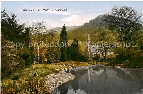 AK / Ansichtskarte 73820727 Grosspriesen_Velke_Brezno_CZ Partie im Schlosspark 