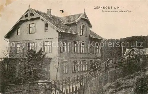 AK / Ansichtskarte  Gernrode_Harz Schwesternhaus Osterhoehe Gernrode Harz