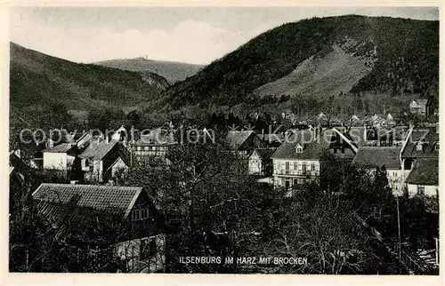 AK / Ansichtskarte  Ilsenburg_Harz mit dem Brocken Ilsenburg Harz