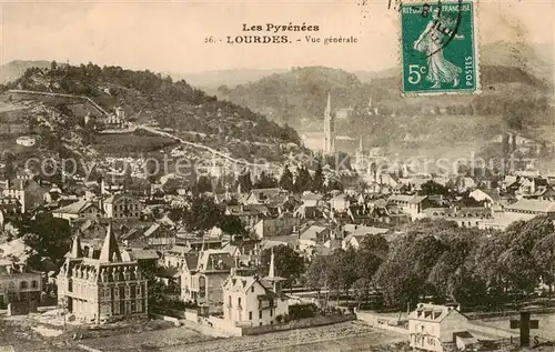 AK / Ansichtskarte Lourdes_65 Vue generale 