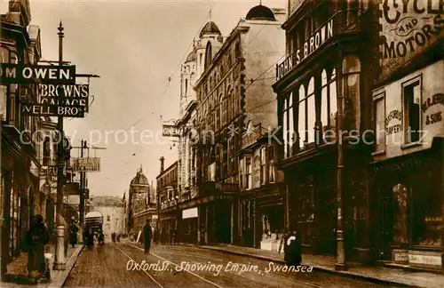 AK / Ansichtskarte  Swansea__Wales_UK Oxfort Street Showing Empire 