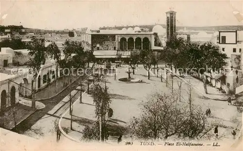 AK / Ansichtskarte  Tunis Place El Halfaouine Tunis