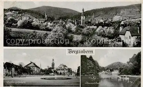 AK / Ansichtskarte 73820789 Bergzabern_Bad Panorama Ludwigsplatz Stauweiher Bergzabern_Bad