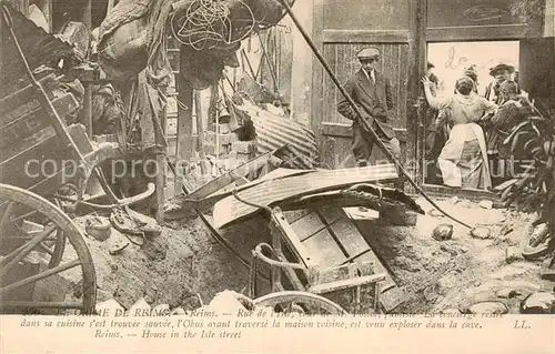 AK / Ansichtskarte Reims_51 Rue de lisle cou de M Possot funisie La concierge restee dans sa cuisine sest trouvee sauvee 