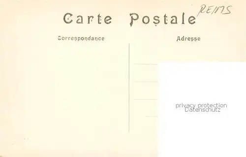 AK / Ansichtskarte Reims_51 Rue de lisle cou de M Possot funisie La concierge restee dans sa cuisine sest trouvee sauvee 