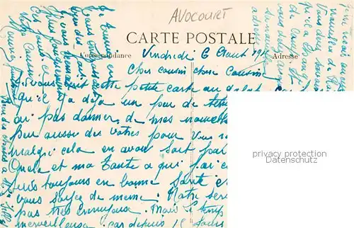 AK / Ansichtskarte Avocourt_55_Meuse Ruines 