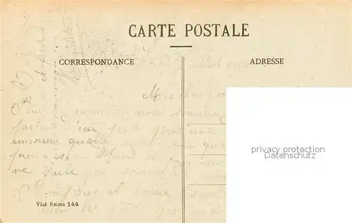 AK / Ansichtskarte Reims_51 dans ses annees de bombardements 1914 Rue Chanzy Interieur du Couvent des Soeurs de l Esperance 