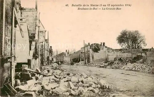 AK / Ansichtskarte Brabant le Roi_55_Meuse Bataille de la Marne 1914 La Grande Rue 