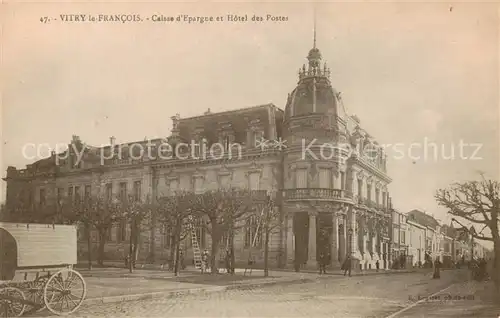 AK / Ansichtskarte Vitry le Francois_51_Marne Caisse dEpargne et Hotel des Postes 