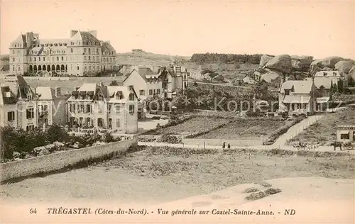 AK / Ansichtskarte Tregastel_22_Cotes d_Armor Vue generale sur Castel Sainte Anne 