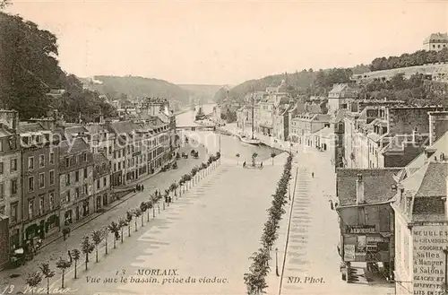 AK / Ansichtskarte Morlaix_29 Vue sur le bassin prise du viaduc 