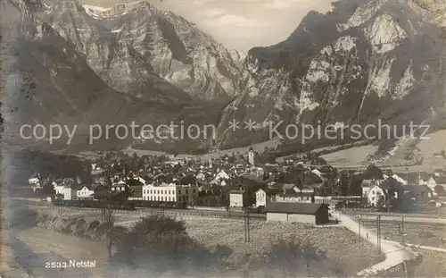 AK / Ansichtskarte Netstal_GL Panorama 