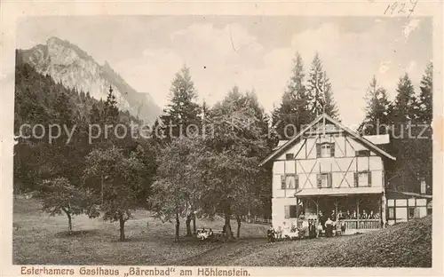 AK / Ansichtskarte  Woergl__Kufstein_Tirol_AT Esterhamers Gasthaus Baerenbad am Hoehlenstein 