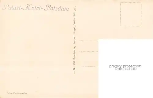 AK / Ansichtskarte 73820877 Potsdam Stadtschloss und Palast Hotel Potsdam Potsdam