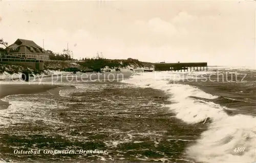 AK / Ansichtskarte 73820903 Grossmoellen_Mielno_PL Strandpartie 