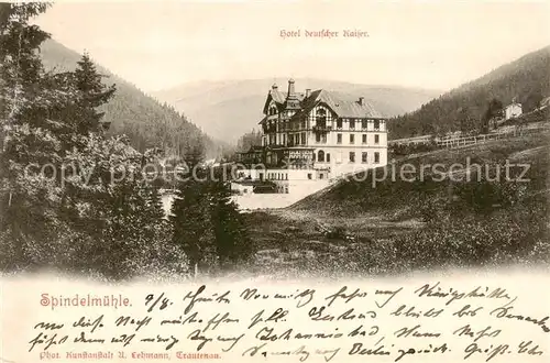 AK / Ansichtskarte  Spindelmuehle_Riesengebirge_Spindleruv_Mlyn_CZ Hotel Deutscher Kaiser 