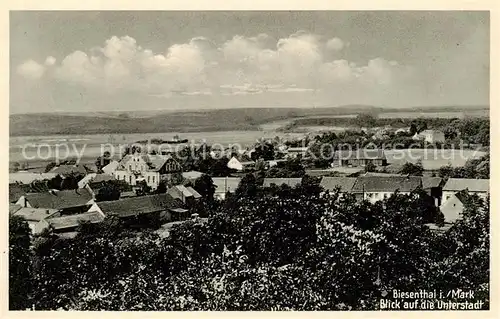 AK / Ansichtskarte 73820960 Biesenthal_-Bernau_Brandenburg Blick auf die Unterstadt 