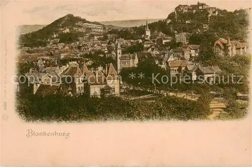 AK / Ansichtskarte  Blankenburg_Harz Panorama Blankenburg_Harz