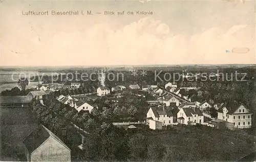 AK / Ansichtskarte 73820975 Biesenthal_-Bernau_Brandenburg Blick auf die Kolonie 