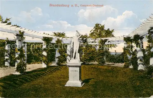 AK / Ansichtskarte 73820985 Brandenburg__Havel Ganymed Denkmal Feldpost 