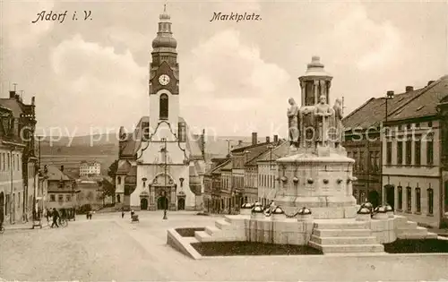 AK / Ansichtskarte  Adorf__Vogtland Marktplatz 