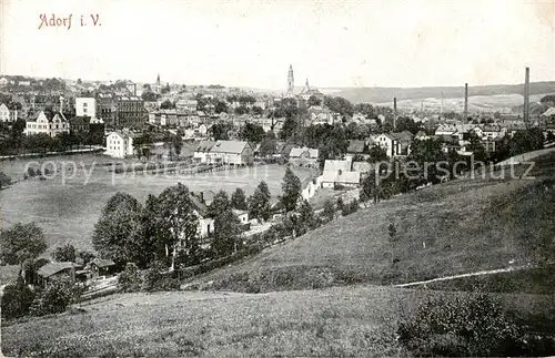 AK / Ansichtskarte  Adorf__Vogtland Panorama 