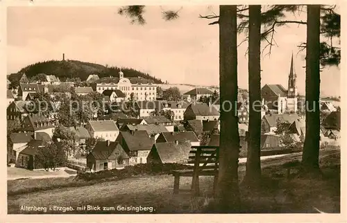 AK / Ansichtskarte  Altenberg__Osterzgebirge mit Blick zum Geisingberg 