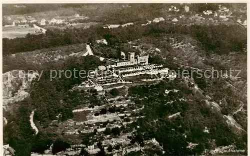 AK / Ansichtskarte  Loessnitz_Dresden Berggasthaus Friedensburg Fliegeraufnahme Loessnitz Dresden