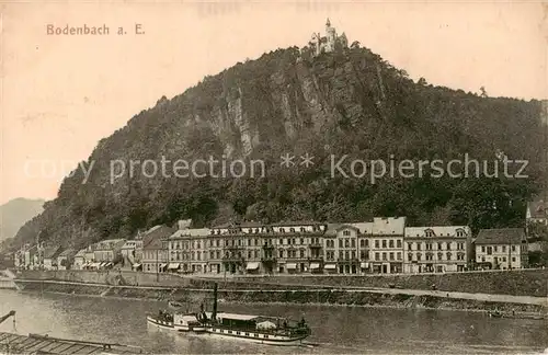 AK / Ansichtskarte  Bodenbach_-Tetschen_Boehmen_Ustecky_Kraj_CZ Panorama Frachtschiff 