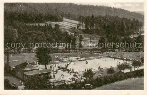 AK / Ansichtskarte 73821048 Sitzendorf_Thueringen Schwimmbad Sitzendorf Thueringen