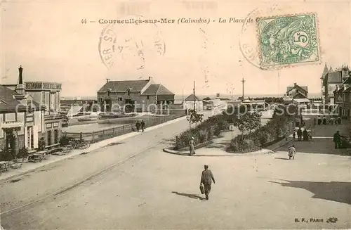 AK / Ansichtskarte Courseulles sur Mer_14_Calvados La Place de Gare 