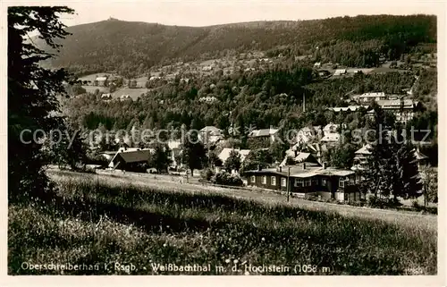 AK / Ansichtskarte  Ober-Schreiberhau_Szklarska_Poreba_Riesengebirge_PL Weissbachthal mit dem Hochstein 