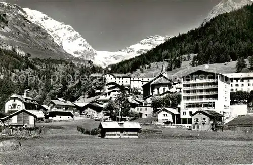 AK / Ansichtskarte Leukerbad_Loueche les Bains_VS mit Balmhorn Gitzifurgge und Ferdenrothorn 