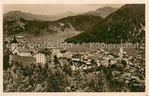 AK / Ansichtskarte Davos_GR Panorama Davos_GR