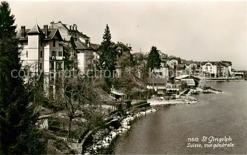 AK / Ansichtskarte St_Gingolph_VS Haeuserpartie am Genfersee St_Gingolph_VS