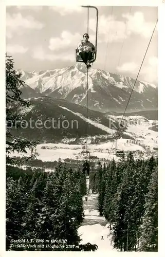 AK / Ansichtskarte  Sessellift_Chairlift_Telesiege Seefeld Tirol Rosshuette 