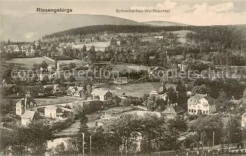 AK / Ansichtskarte 73821106 Schreiberhau_Szklarska_Poreba_Riesengebirge_PL Weissbachtal Panorama 