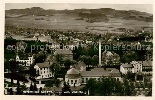 AK / Ansichtskarte  Bad_Kudowa_Kudowa-Zdroj_Niederschlesien_PL Blick vom Schlossberg 