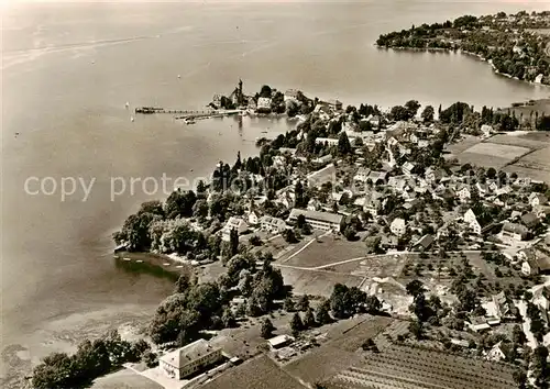 AK / Ansichtskarte  Wasserburg_Bodensee Fliegeraufnahme Wasserburg Bodensee