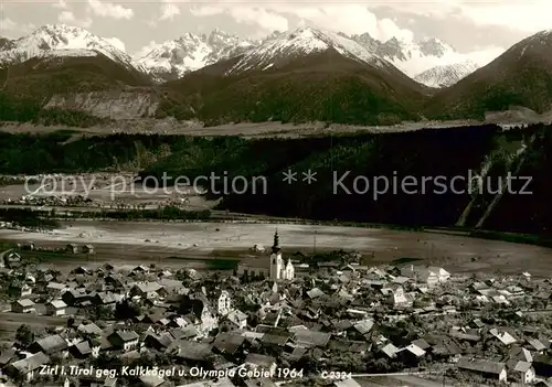 AK / Ansichtskarte 73821171 Zirl_Tirol_AT mit Kalkkoegel und Olympia Gebiet 1964 