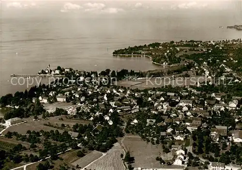 AK / Ansichtskarte  Wasserburg_Bodensee Fliegeraufnahme Wasserburg Bodensee