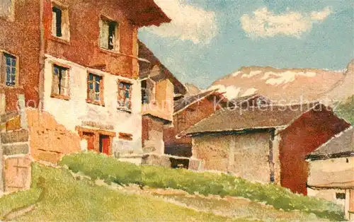 AK / Ansichtskarte Loeche les Bains_VS Motiv Kuenstlerkarte 