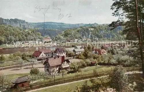 AK / Ansichtskarte  Rathen_Saechsische Schweiz Panorama Rathen Saechsische Schweiz