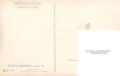 AK / Ansichtskarte 73821220 Rathen_Saechsische Schweiz Panorama Rathen Saechsische Schweiz